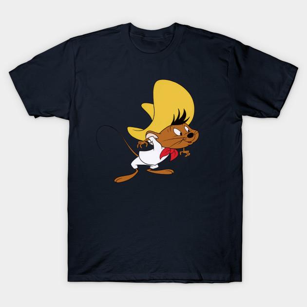 Asian Size Men Print T-shirt Speedy Gonzales - Classic Cartoon Lover No-Cut Heat Transfer Print Cotton Tshirt