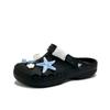 Baya EVA Starfish Fresh and Simple Fashionable and Versatile Everyday Casual Hole Shoes Same for Men and Women Black