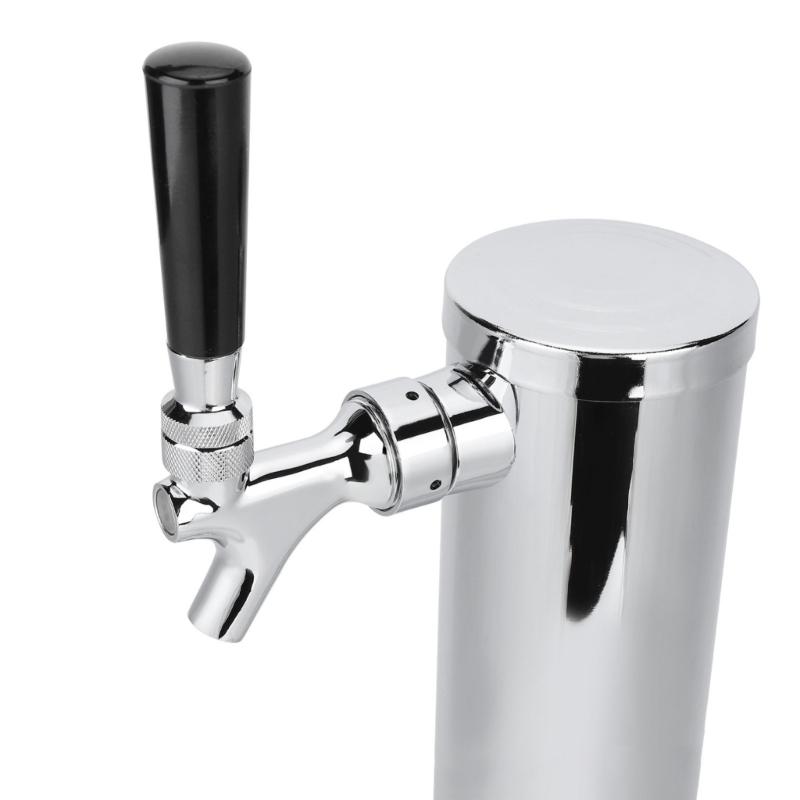 Preassembled Commercial Beverage Dispensing Column, Spring-Actuated Tap, Long- PVC Hose for Home Pubs