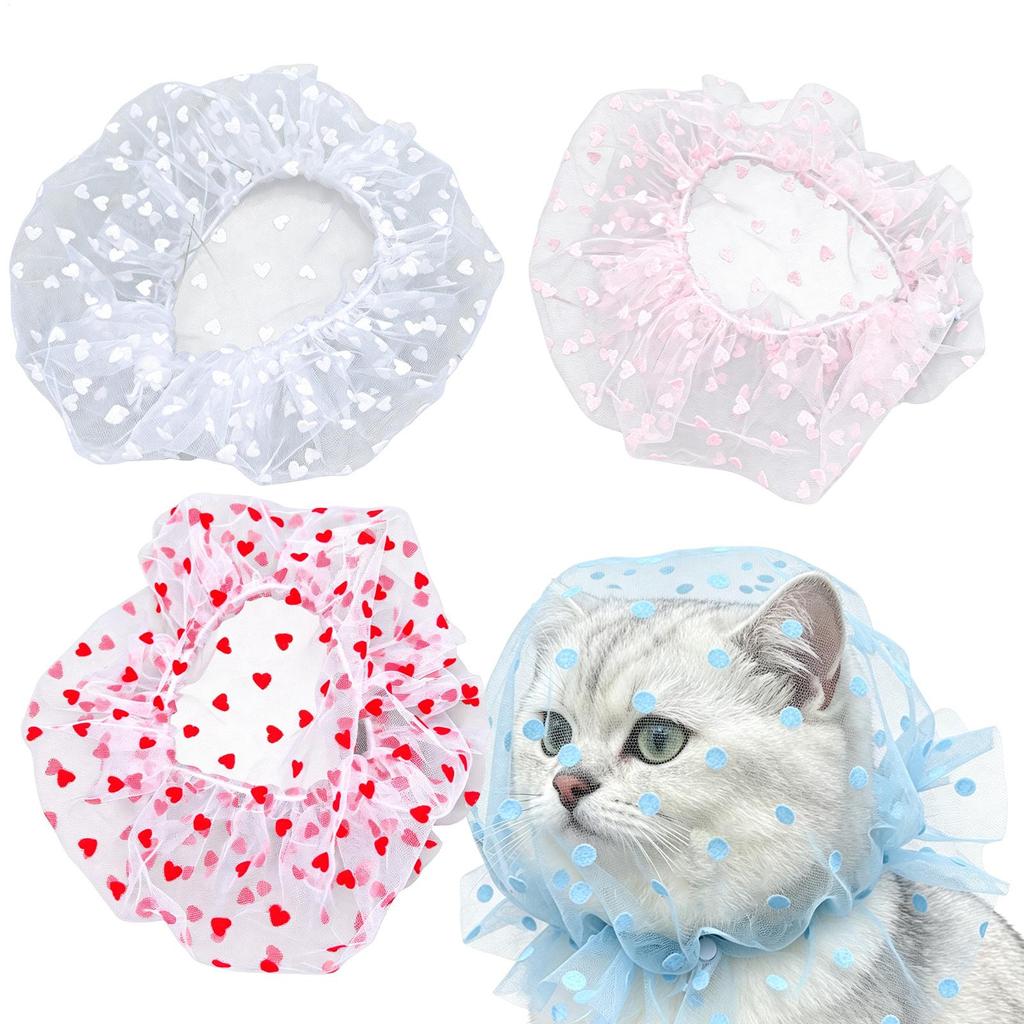 4Pcs Pet Mesh Head Cover For Dogs Anti-Eating Stray Headgear Breathable Portable Outdoor Walking Muzzle Sleeve Pet Accessories