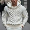 New Casual Fashion Long Sleeved Business Classic Versatile Knitted Sweater Men'S Pullover Wool Hoodie Jacket