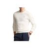 Polo Ralph Lauren SS25 Pony Embroidered Cotton Crew Neck Long Sleeve Knit Sweater Men Sweater Beige 710907256-005