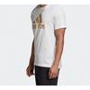 adidas Универсальная футболка с коротким рукавом и металлическими буквами Foil, мужские топы, белая GE4700