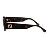 Fendi Logo Acetate Square Sunglasses Men sunglasses Brown FE40158I52E