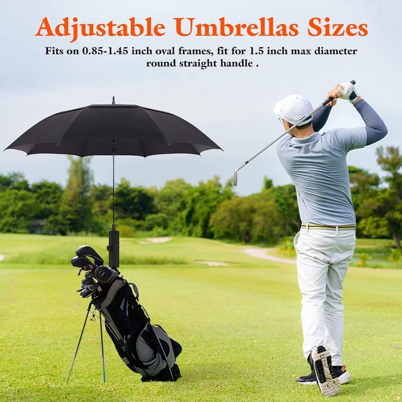 Универсальный держатель для зонта на тележку для гольфа, регулируемая подставка для зонта на тележку для гольфа, зажим для детской коляски, кронштейн для зонта на инвалидную коляску