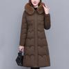 Женские зимние пальто с капюшоном, элегантные толстые теплые парки больших размеров, женская куртка с воротником из искусственного меха