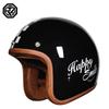 Vintage-Style 3/4 Motorcycle Helmet Men Women ABS Material DOT Certified Half With Visor