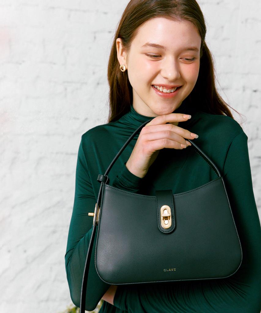 Clave Esther Teal Green Shoulder Bag