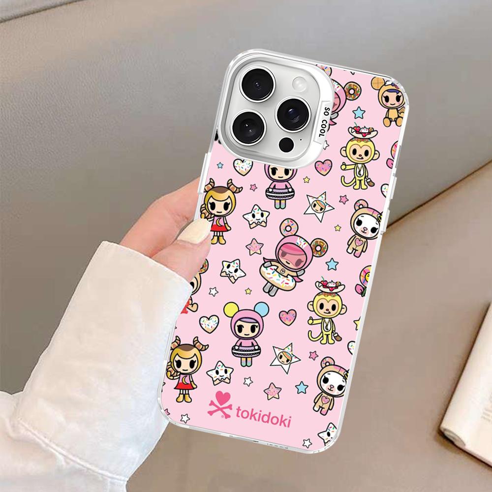 Япония Tokidoki Аниме Чехол для Телефона Для IPhone 16 15 14 13 12 11 Pro Max X XR XSMAX 8 7 Plus Матовый Ударопрочный Задний Чехол