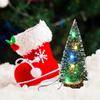 Led Mini Christmas Tree 15cm 20cm 25cm 30cm Warm Light Colorful Light Decorative Ornament For Home