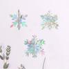 12pcs Colorful Christmas Snowflake Flower Pendant Creative Hanging Ornament  Home