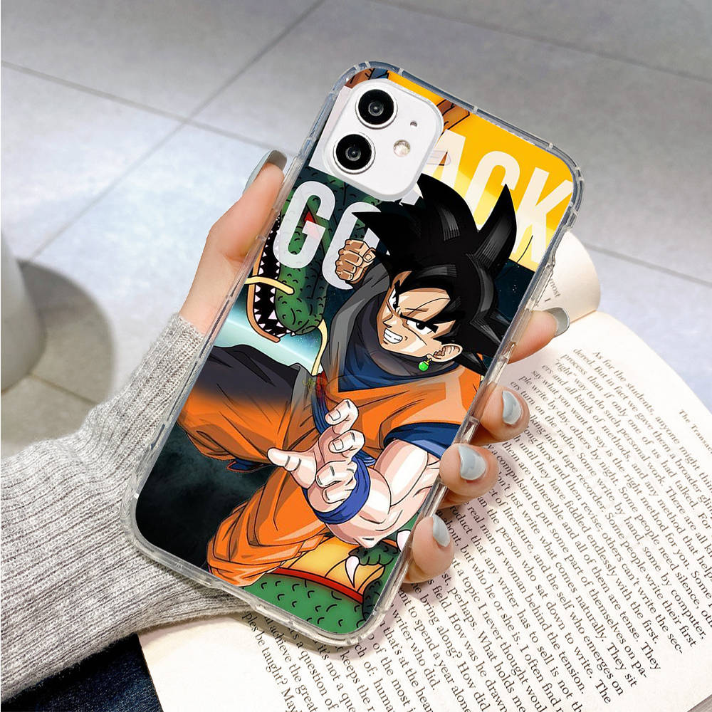 Чехол для Samsung A04 A14 A23 A34 A54 M23 M33 M52 M53 Realme 10 9 C30S C35 C55 VIVO Y02S Y21 Y51 X80 Pro Прозрачный чехол WI46 Dragon Ball Goku