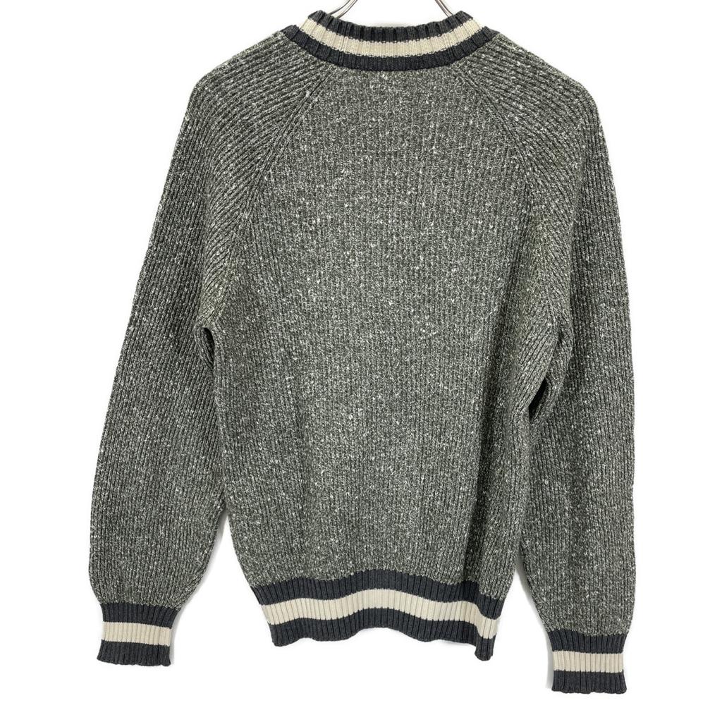 Brunello Cucinelli Зеленый хлопковый x кашемировый x шелковый x нейлоновый кардиган на пуговицах, топ 44 Зеленый серый Б/У