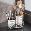 Stainless Steel Kitchen Utensil Rack, Multifunctional Kitchen Cutlery Holder Space-Saving, Suitable for Storing Knives, Forks, Spoons, Spatulas, Etc.