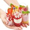 20/50/100PCS Dessert Cups with Spoons - Clear Reusable Small for Cheesecake Shooters, Chocolate Mousse, Parfait - Party & Catering Supplies