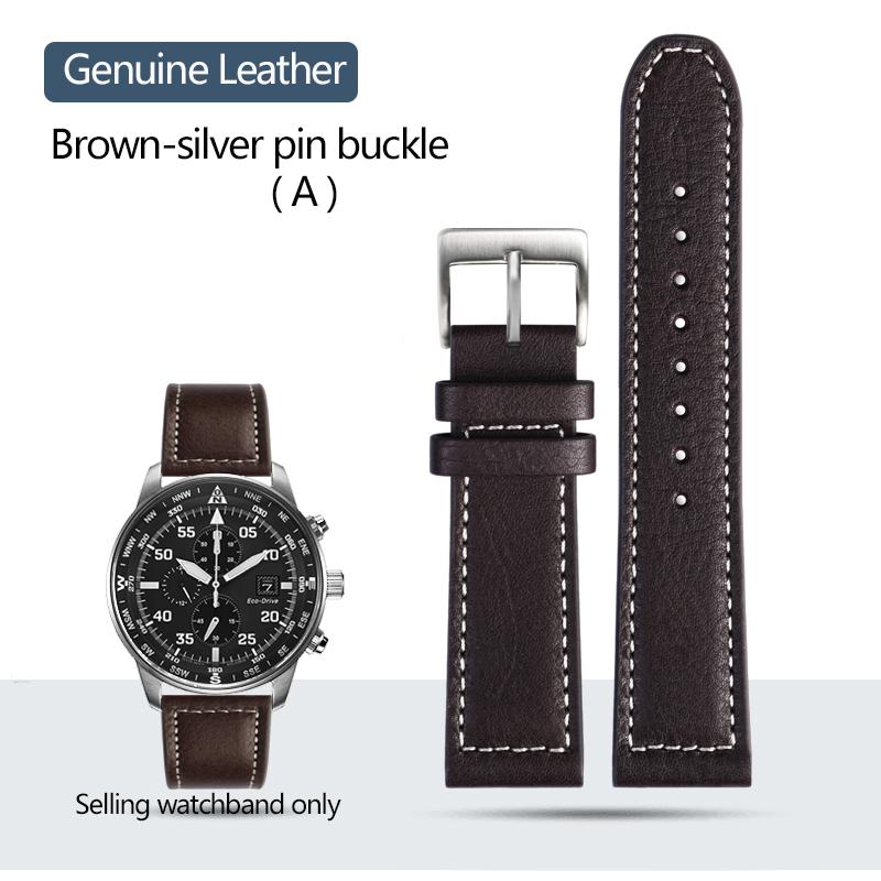 High Quality Cowhide Leather Watchband for Citizen CA0690 CA0695-17E CA4500 Bracelet Men's Steel Rubber Watch Strap 20mm 22mm