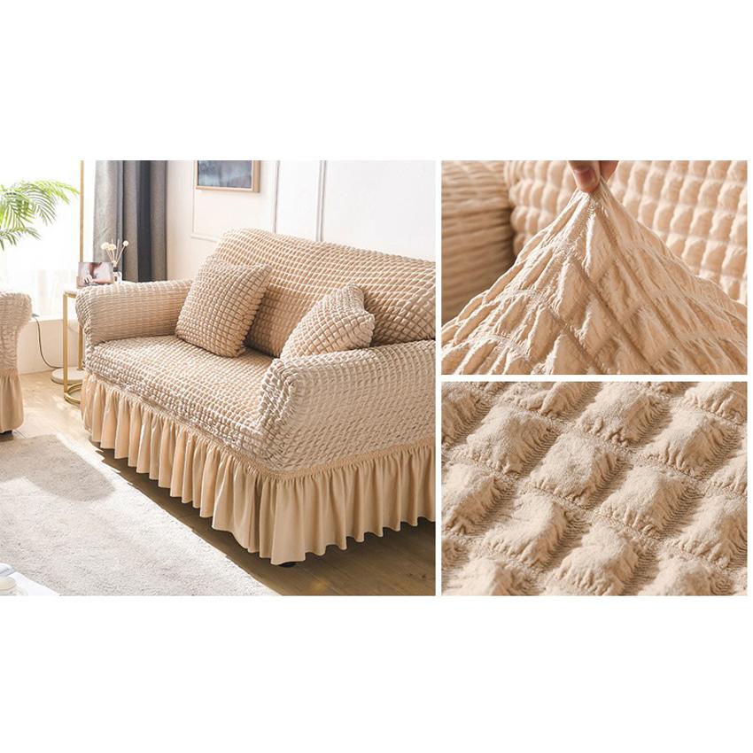 Сплошной цвет эластичный чехол для дивана для гостиной с принтом, эластичные секционные чехлы в клетку с принтом, чехол для дивана, L-образная форма, 1-4-местный