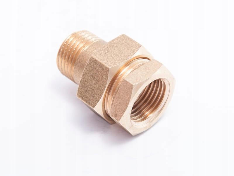 Śrubunek mosiężny prosty uszczelnienie oring 3/4” GZ/GW producent SIZER