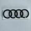 For Audi RS3 For AUDI S3 2010-2020 Car Front Grille Replace Emblem ABS Glossy Black Rear Badge Modified Sticker 4Ring Logo Sline Decoration