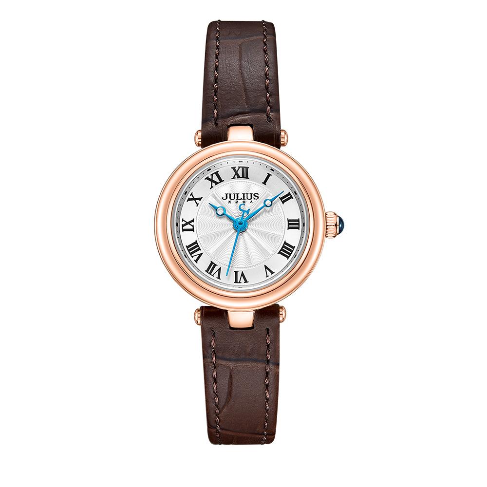 Jyullieoseu Ja-1480 Женские часы с куполообразным циферблатом и римскими цифрами