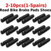 2-10PCS Road Bike Brake Pads Shoes for Alloy Rims Dura Ace Ultegra 105 Cartridge Bike Cycling Brakes Cycling Accessories