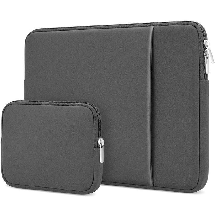 Housse Ordinateur Portable 15" - Compatible avec MacBook Air Acer Lenovo Dell Asus - Gris
