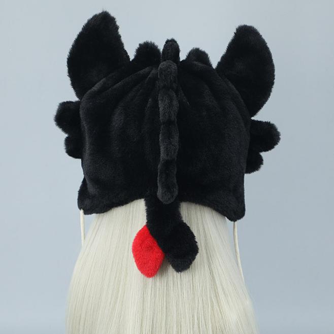 Милая вязаная шапка с мультяшным драконьим ушком, модная парная вязаная шапка, осенне-зимняя теплая удобная шапка