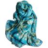 Silk Impressionist Vincent Van Gogh Blooming Almond Branch Chiffon Silk Large Masterpiece Stole Gift [Anemos] 100%