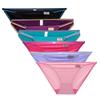 Tonbobo Modal Loose Style Dance Solid Sexy Underwear Women's Low-Rise, Fit, High-Leg Bikini/Thanga Panties, Color, [1/6-Pack]