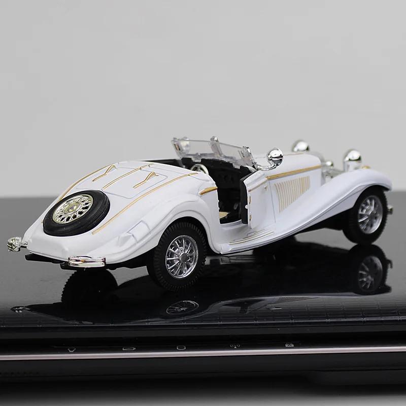 1/28 Alloy Vintage Car Retro 500K Car Model Static Collection Gift Cake Ornaments