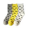Men Socks Casual Pure Cotton Beard Pattern Tube Socks Men Fashion Solid Color Funny Happy Socks