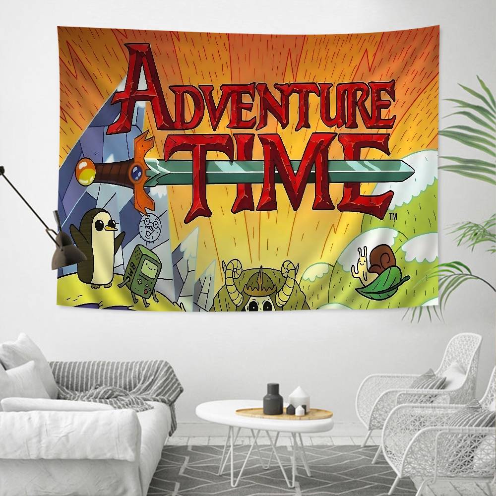 AAdventures Мультяшное Время Аниме Печатный Большой Настенный Гобелен Дешевый Хиппи Настенное Украшение Богемные Гобелены Мандала INS Домашний Декор