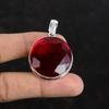 Faceted Mozambique Garnet Pendant Original Gemstone Pendant 925 Sterling Silver Pendant Latest Design Jewelry Handmade Pendant Gifts for Mom