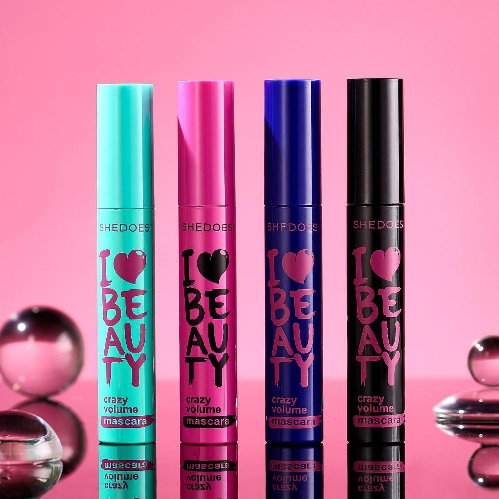 Четыре цвета туши для ресниц Водостойкая и плотная удлиненная тушь для ресниц Большая емкость Подкручивающая тушь для ресниц Сценический макияж Sensation