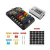 6/12 Way Blade Fuse 12-24V Car Boat Fuse Box Holder With Plastic Cover For Power Panel Board Camper RV Accessorie