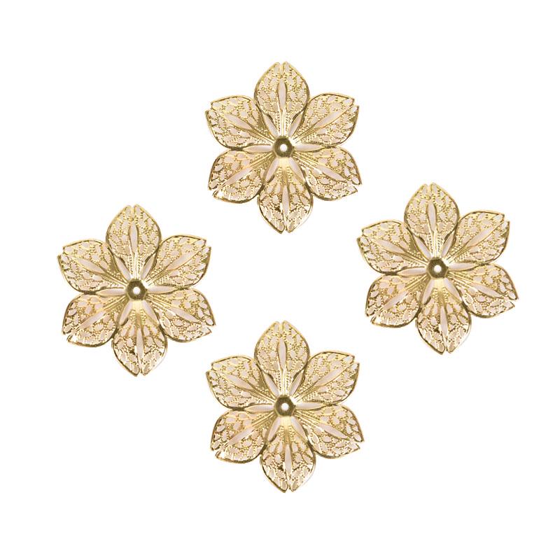 50шт / набор филигранных цветков для DIY