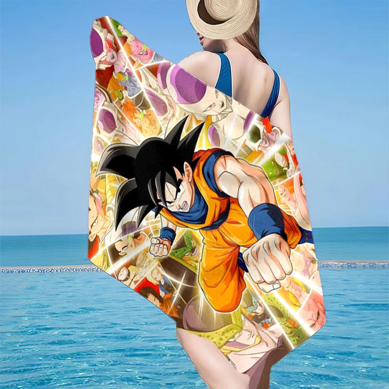 Dragon anime Artwork Beach Towel, Super Soft Microfiber, Gift for Her/Him, Birthday, for Pool, Beach, Travel, Home Decor Fan gifts