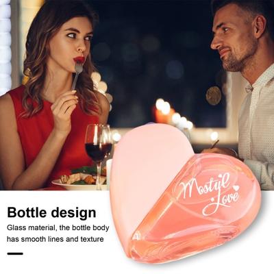 1 бутылка, 50 мл, женские духи Love, стойкий аромат, модные духи в форме сердца для фестивалей, Дня святого Валентина