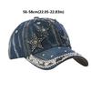 Fashion Adjustable Denim Baseball Cap Bow Sun Protection Peaked Cap Versatile Breathable Sun Hat Outdoor