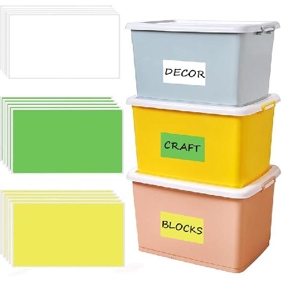 90Pcs Large Moving Labels for Boxes, 5 X 3 Inch Label Stickers for Storage B, Rectangular Stickers Color-Coding Labels for Home Organization, Kitchen