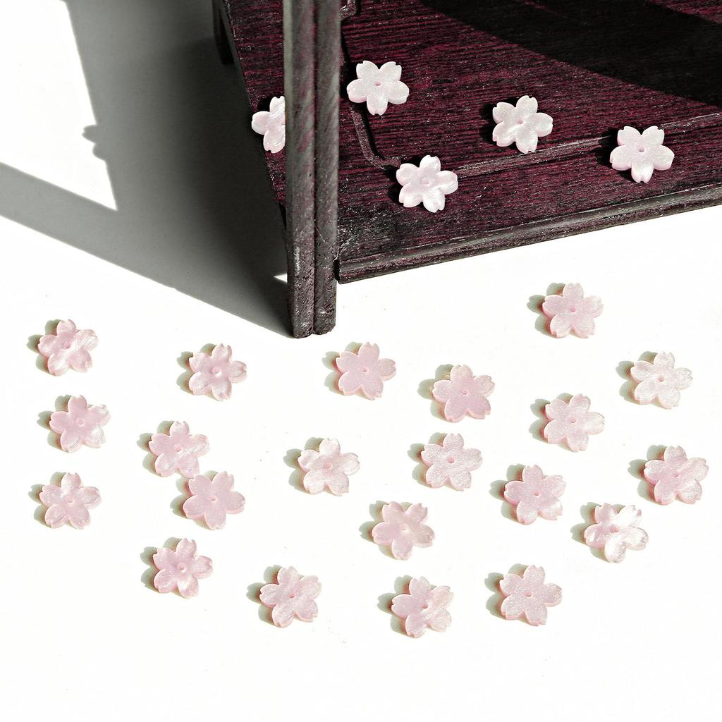 20 шт. акриловые ацетатные бусины с цветком вишни бегония пять лепестков цветочные бусины для DIY ожерелье браслет серьги изготовление ювелирных изделий аксессуары для рукоделия