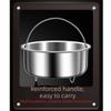 Stainless Steel Rice Steaming Bowl Water Resistant Steaming Tray Vegetable Drainer  Kitchen Cooking