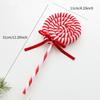 Christmas Red and White Plush Decorations Christmas Balls Walking Sticks Candy Christmas Tree Hangings Christmas INS Ornaments