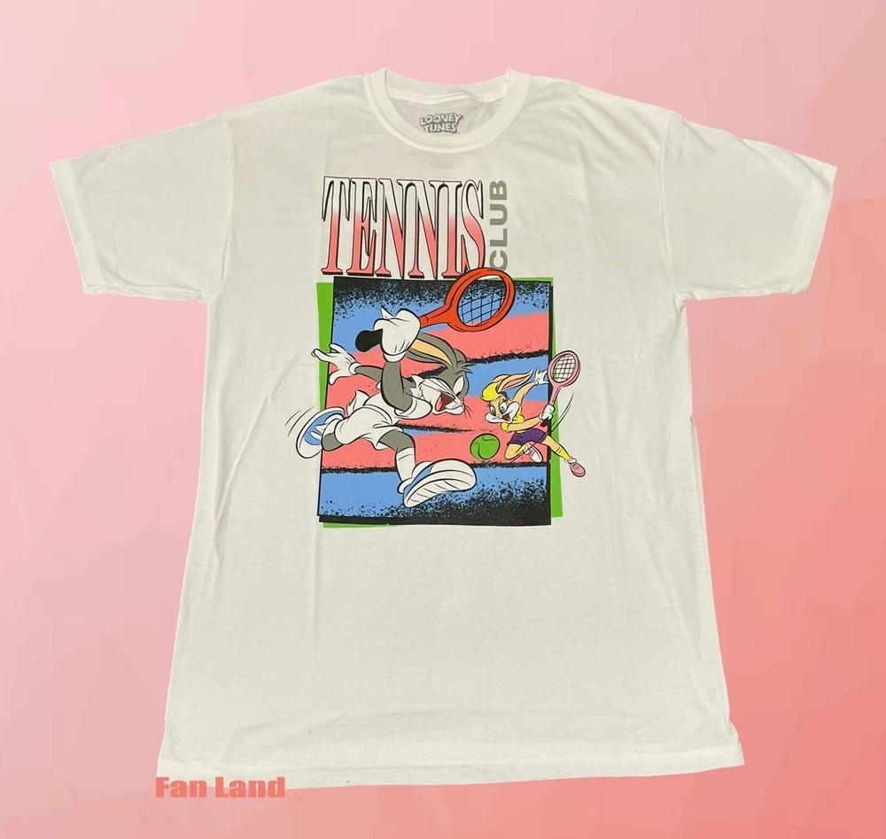 New Looney Tunes Bugs Bunny Tennis Club Classic Mens Unisex T-Shirt