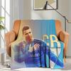 Индивидуальное одеяло для дивана Роналду CR7 Кровать Кемпинг Дневной сон Пушистые мягкие одеяла для зимы Теплые King Size Микрофибра Постельное белье