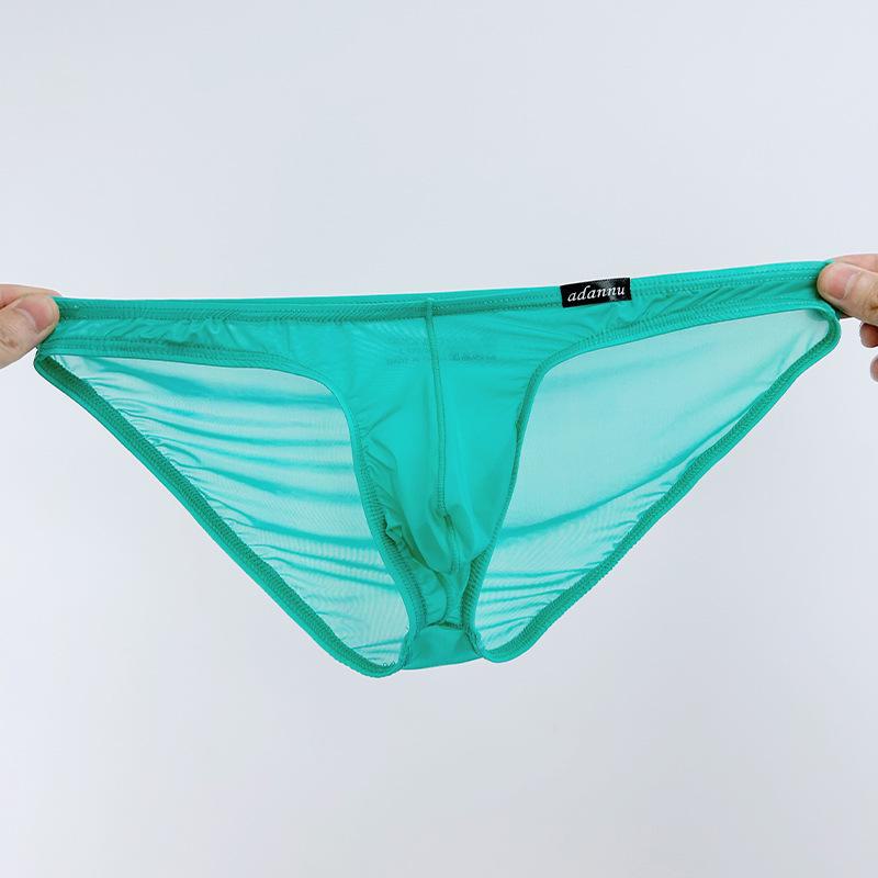 Черная серия: Прозрачные трусики с заниженной талией и дышащим мешочком