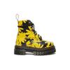 Dr. Martens Heaven MJ X  Audrick Кожа высшего сорта Принт "Маргаритки" 8-люверсные Короткие ботинки мартин Женские ботинки Черный Желтый 27513032