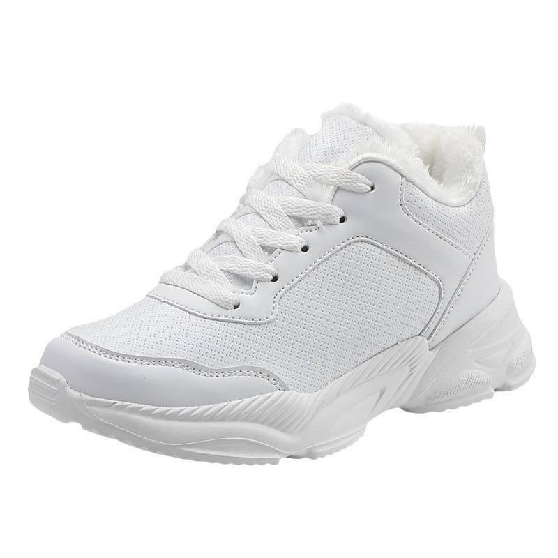 Модные осенне-зимние кожаные кроссовки черные повседневные туфли женские нескользящие на шнуровке 2025 модные удобные водонепроницаемые спортивные туфли