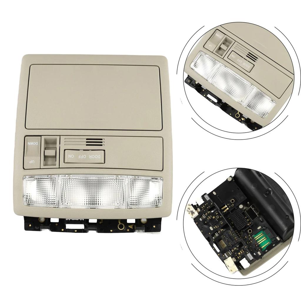 1x бежевый автомобильный фонарь для чтения на крышу(С выключателем люка) Для Toyota For-Camry Land-Cruiser For-Aurion 2007-2011 Сигнальная лампа ABS