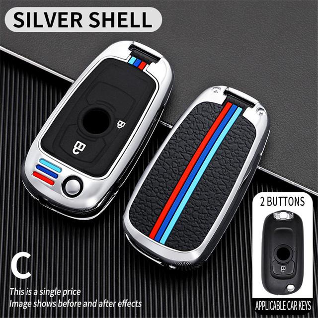 Car Key Cover for Opel Vauxhall Astra K Corsa E for Buick VERANO ENCORE GX GL6 Flip Key Case Holder Cover Accessories Keychain